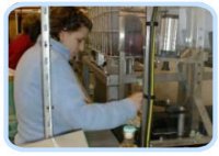 An IDEAs member working at the Bruicliddich Distillery